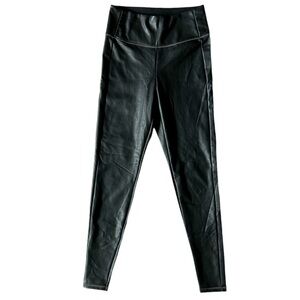 Athleta faux leather black pants Size Small Tall